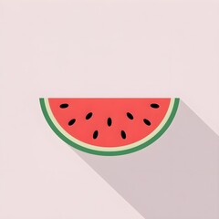 Watermelon Slice Symbolizing Peace, Freedom, and Palestinian Identity