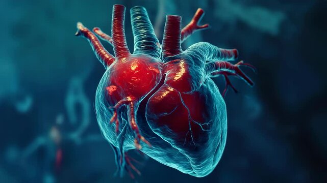 A human heart in the shape of a heart