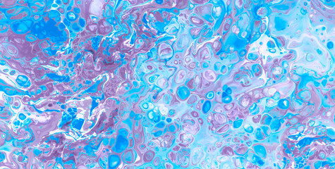 Enigmatic Elegance: Oil-Painted Liquid Art with Vibrant Translucent Colors