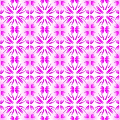 Seamless pattern with pink flowers