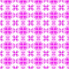 Seamless pattern with pink flowers
