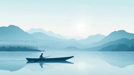 boat on the lake