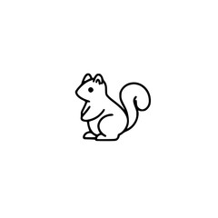 vector image of an squirrel