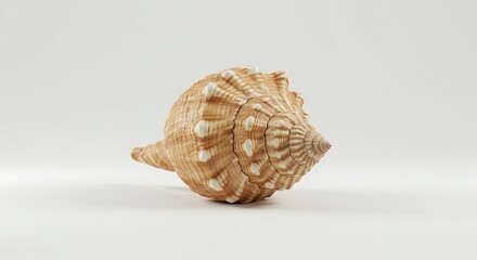 sea shell on white background