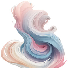 Pastel abstract swirl background in gentle color shades