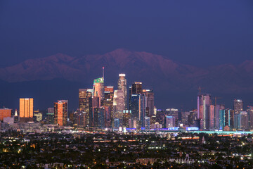 Downtown Los Angeles at night