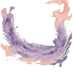 Abstract pastel splash elegant paint frame design