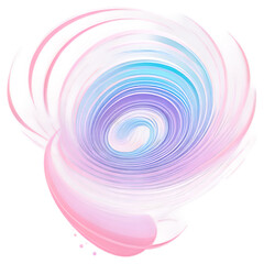 Pastel swirl art with smooth gradient flow