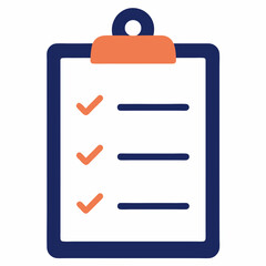 Obraz premium clipboard with check list