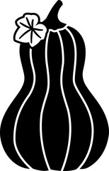 
Pumpkin silhouette with leaves isolated.
Autumn harvest pumpkin black silhouette design.
fall pumpkin cartoon vector illustration.
Transparent background. SVG file.