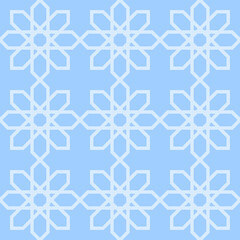 Elegant Islamic Star Pattern: Repeating Vector Art