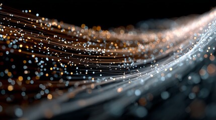 encryption waves and liquid crystal particles from futuristic touchscreen device