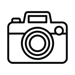 Camera Icon Outline Vector Illustration