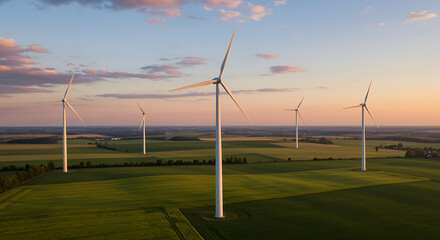 wind turbine in the field