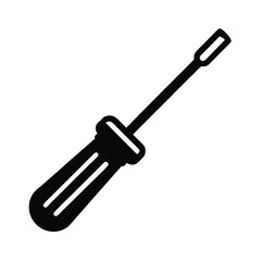 Screwdriver Icon Outline Vector Illustration