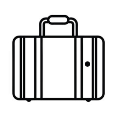 Suitcase Icon Outline Vector Illustration