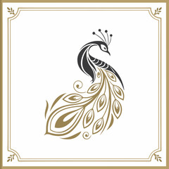 Fototapeta premium golden-elegant-logo-with-frame- (14)