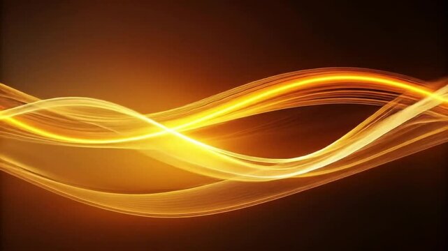 Abstract background vector illustration of dynamic orange and red wave light patterns