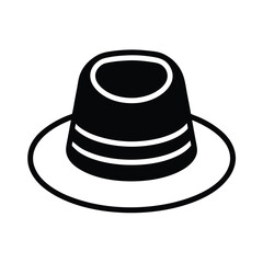 Wool Hat Icon Outline Vector Illustration