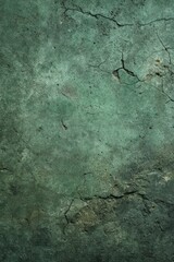 Dark Green Cracked Plaster Wall Texture Background Aged Vintage Rustic Grunge Distressed Concrete Surface Design Element Old Weathered Wall Pattern Abstract Background Image Perfect for Design        