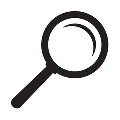 Loupe icon. Magnifying glass icon, magnifier icon.