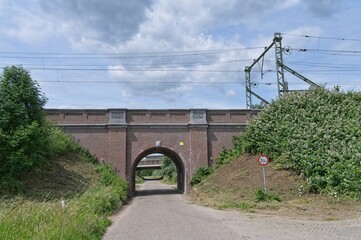 Railway viaduct N54, near Zaltbomel was built in 1868
