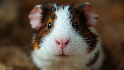 Detailed Guinea Pig Nose Texture Abstract Art
