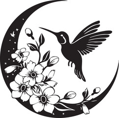 bird, vector, flower, illustration, silhouette, eagle, nature, animal, wing, flying, art, design, floral, feather, pattern, birds, leaf, dove, pigeon, fly, black, decoration, wings, symbol, colibri