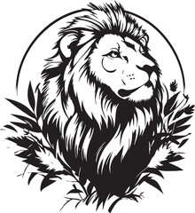 Obraz premium lion, animal, head, tiger, tattoo, vector, wild, cat, illustration, cartoon, wolf, mascot, black, dog, mammal, face, isolated, wildlife, symbol, art, white, fur, angry, feline, predator