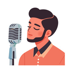 
illustration design of a singer