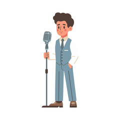 
illustration design of a singer