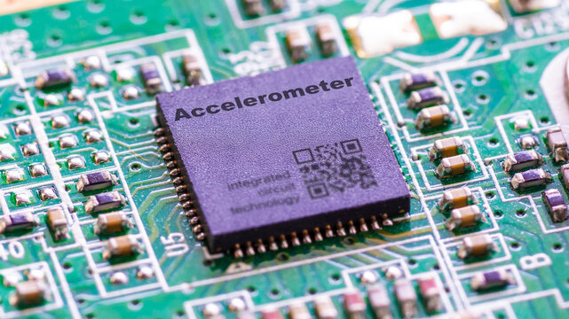 Accelerometer IC for measuring acceleration and tilt.