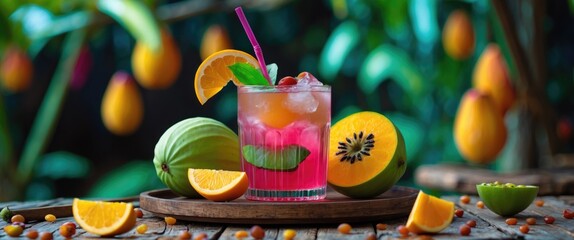 Timun Suri is a fruit widely used in refreshing drinks, easily found in traditional markets, with space for text.