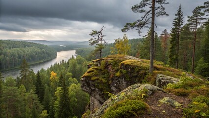 Obraz premium Paahkanakallio, Oulanka National Park