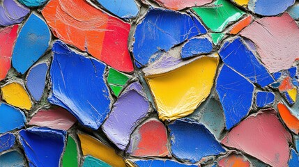 Fototapeta premium Colorful mosaic wall texture