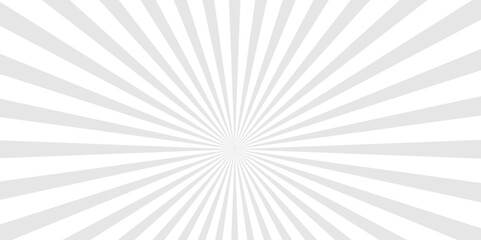 Geometric abstract white and gray cartoon, poster wallpaper. summer sunshine explosion energy sunlight glowing sunburst design. 