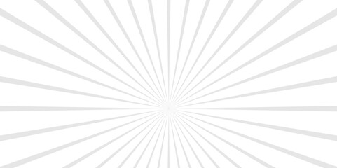 Naklejka premium Geometric abstract white and gray cartoon, poster wallpaper. summer sunshine explosion energy sunlight glowing sunburst design. 
