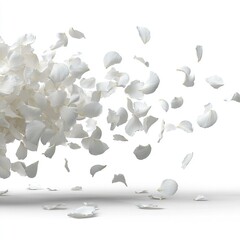 White rose petals falling background for wedding design and romantic events stock photo and image resources