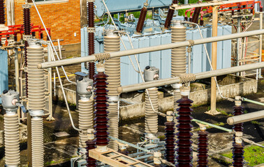 Power Transformer in High Voltage Electrical Outdoor Substation