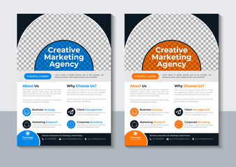 Business Flyer Design Template, Annual Report, Marketing, layout, Vector Illustrator