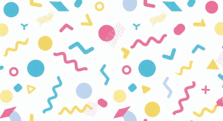 Vibrant Geometric Pattern Colorful Abstract Shapes and Lines Design