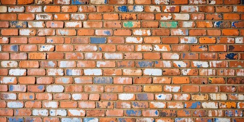 Fashion Photography Backdrop: Brick Wall with Pop of Color