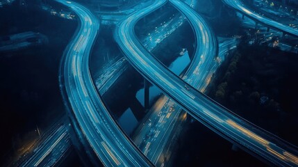 Sky Blue Highway Poster