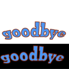 3D Neon Typography – Goodbye