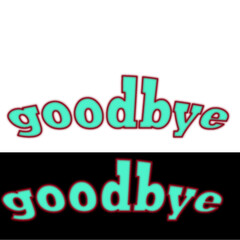 3D Neon Typography – Goodbye