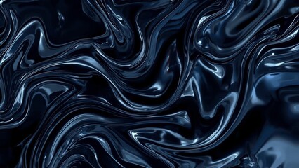 Sleek Dark Fluid Motion