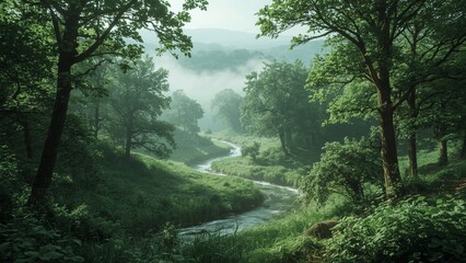 Lush Forest Stream