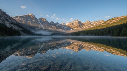 Mountain View with Water