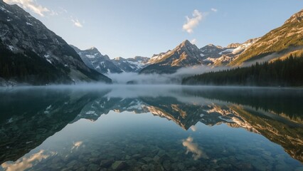Mountain Lake Reflection
