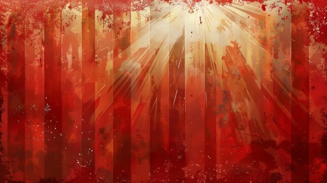 Fireworks illuminate the sky behind a weathered american flag in celebration of independence day